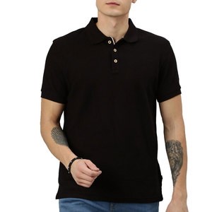 Polo respirant en coton et polyester, manches courtes, coupe ajustée, pour homme, style décontracté, effet toucher liquide. - Product Image 1