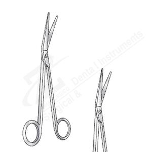 Ciseaux Cairns, plats et inclinés, 178 mm de long, en acier chirurgical inoxydable, ensemble d'instruments manuels certifié CE pour la chirurgie générale - Product Image 1
