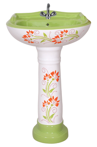 Ensemble de toilettes en céramique moderne de qualité supérieure, lavabo sur pied complet, salle de bain - Product Image 5