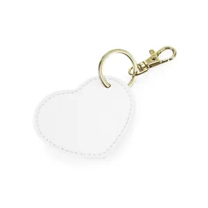 Boutique Personalized Leather <b>Keychain</b> in Heart Key Clip Design <b>Custom</b> Gadgets - Product Image 3