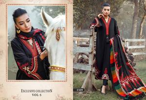 Algodón puro de rayón pesado con bordado Kurtis de Cachemira pesado para la venta en línea - Product Image 3