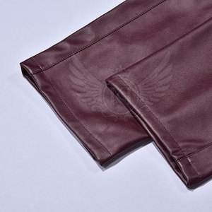 <b>High</b> Quality Lightweight Straight Casual Breathable Motorbike Leather Pants Solid Color Streetwear <b>Top</b> Selling KIWIZ <b>Men's</b> - Product Image 6