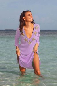 Traditional Embroidered Eco-Friendly Summer Beach Wear One-Piece Bohemian Style Short <b>Dress</b> Top High Cut Bottom Viscose/Cotton - Product Image 6
