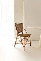 Vente en gros, chaise de salle à manger en rotin Vintage avec bras, nouveau design du Vietnam