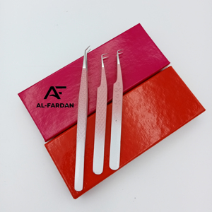 อุปกรณ์ต่อขนตา AL-FARDAN รุ่นใหม่ล่าสุด แหนบสองสี ด้ามจับรูปหัวใจ แหนบสแตนเลสอย่างดี ใช้งานได้ยาวนาน - Product Image 2