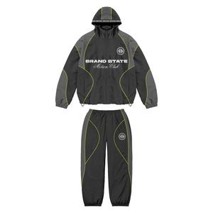 SVE windbreaker ชุดออกกำลังกายกันลมสำหรับผู้ชายชุดวิ่งกันลมกันน้ำสำหรับฤดูหนาวพิมพ์ลายสีพื้น - Product Image 1