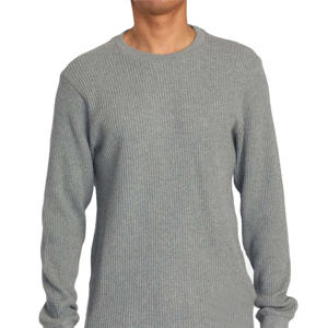 Sweat à capuche en molleton 100% coton pour homme, tricot gaufré thermique, manches longues, pull-over, chaud, respirant, décontracté, pour l'automne et le froid - Product Image 1
