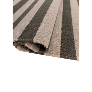 อินดัสบาร์พรมขนสัตว์สไตล์คลาสสิกสีเบจสีน้ำตาลทอแบบแบนทำด้วยมือ 4 ม. รูปสี่เหลี่ยมผืนผ้าลายทางสำหรับห้องโถงสำหรับห้องนั่งเล่นในบ้าน SDWL-691 - Product Image 2