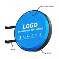 Panneau publicitaire LED lumineux portable à cadre en acier, personnalisable avec logo et couleur, à fixation latérale, pour affichage commercial, prix usine