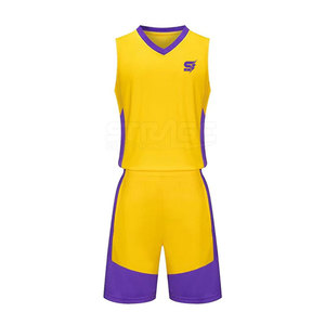 Uniforme de basket-ball pour hommes avec logo personnalisé - Respirant, anti-UV, écologique, grande taille, séchage rapide, 100% polyester, léger, OEM - Product Image 1