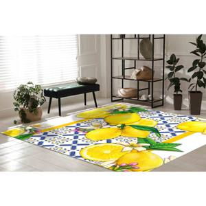 Alfombra de Cocina con Diseño de Limones: Alfombra Decorativa Estampada, Fácil de Limpiar, Alfombra Suave No Tejida - Product Image 2