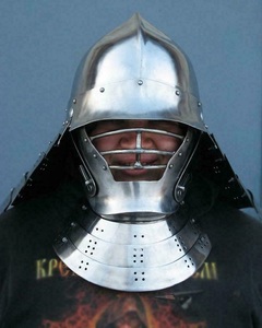 Casque de chevalier en acier de 18G, casque de guerrier de samouraï japonais médiéval, casque de cadeaux Viking - Product Image 6
