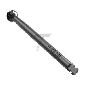 Fresa de bola redonda, Altura: 30,0mm, hecha de acero inoxidable, fabricada en Israel, Diámetro: 03,8mm - Product Image 2