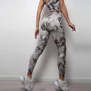 Wholesales High Waist Scrunch <b>Butt</b> <b>Lift</b> Workout Tight Yoga Pants Ruched Booty Sport Seamless Yoga <b>Leggings</b> for Women Capris - Product Image 3