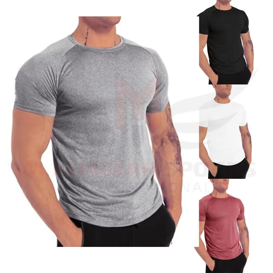 Groothandel Heren Kleding Blanco Oversized T-Shirts Custom Design Gym Workout Muscle Fit T-Shirt Voor Heren Korte Mouw Shirts