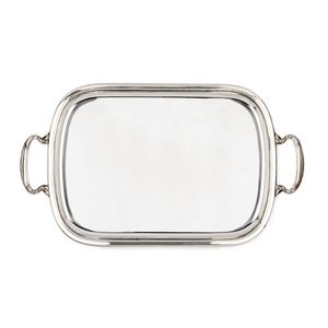 Bandeja de Metal Hecha a Mano de Estilo Europeo, Plato Rústico Plateado con Asas Ornamentadas, Elegante Bandeja de Servicio para Centro de Mesa - Product Image 3