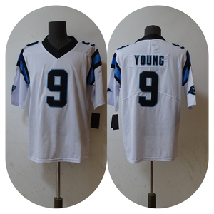 Camisetas de Fútbol Americano Carolina de Alta Calidad con Logotipo Cosido y Bordado, Camisetas Personalizadas de Fútbol Americano con Logotipo - Product Image 2