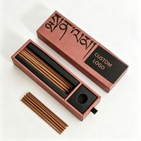 Boîte cadeau rigide en papier spécial de luxe sur mesure, boîte d'emballage pour bâtonnets d'encens avec insert