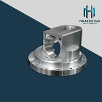 Support de montage à bride en aluminium léger usiné CNC/laser VMC 6061/6082/7075, corps cylindrique étagé, tolérance de 0,01 mm