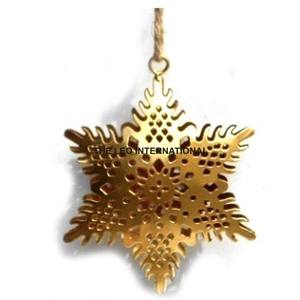 <b>Heart</b> Shape Metal Steel Iron Gold Color Christmas Hanging <b>Ornaments</b> Laser Cutting Festival Party Decoration - Product Image 5