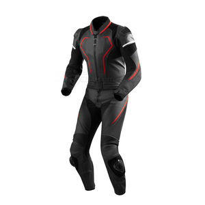 Traje de Motocicleta de Cuero Resistente de Alta Calidad, Transpirable, Impermeable, de Manga Larga, Cómodo, Resistente al Viento, con Logotipo Frontal Personalizado - Product Image 4