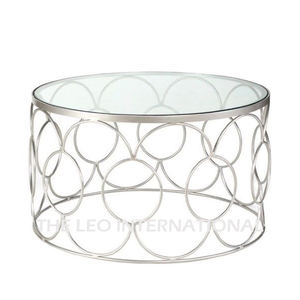 Mesa de Centro Dorada con Forma de Hoja de Ginkgo, Mesa Elegante y Moderna para Decoración del Hogar, Muebles para Sala de Estar a Precio de Mayoreo - Product Image 2