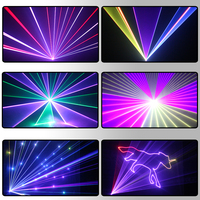Luz Láser RGB de 3W a Bajo Precio de Fábrica, Control DMX512 para DJ, Fiestas, Efectos de Iluminación en Escenarios