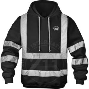 Veste polaire de sécurité bicolore sweat à capuche pour hommes vente populaire polaire lourde vêtements de sécurité sweat à capuche veste en coton - Product Image 1