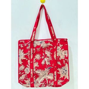 Bolso Tote de Algodón Acolchado con Estampado de Tigre, Hecho a Mano, de Primera Calidad, 18x18 Pulgadas, Ligero, Resistente y Moderno para Uso Diario, de BARMER CRAFT HOUSE - Product Image 5