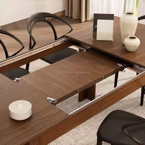 Aodeli moderno minimalista 35mm Multi sección extensible mesa de comedor de trabajo ligero plegable tobogán de acero para uso doméstico Hotel duradero - Product Image 2