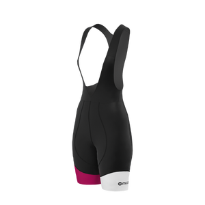 Women's Plus Size Reversible Seamless <b>Cycling</b> Bib Shorts-Black Blossom - Product Image 1