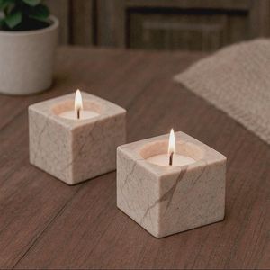 Handcrafted Marble <b>Tealight</b> Holder for Easter Home Decor-Durable Heat Resistant Customized Packing for Weddings & Festivals - Product Image 4