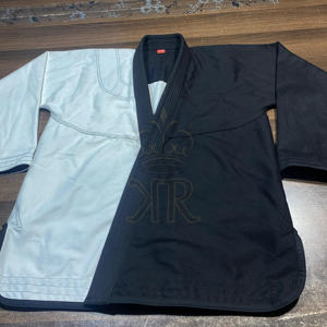Kimono Jiu Jitsu brasileño unisex personalizable doble color Jiu Jitsu GI algodón Rash Guard OEM venta al por mayor precio barato adultos - Product Image 4