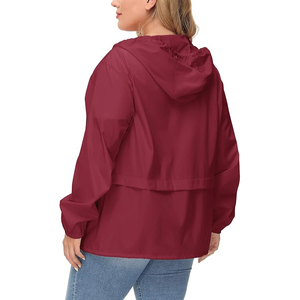 Chaqueta de lluvia de Río para mujer, chaqueta de lluvia larga con capucha para mujer, impermeable para exteriores, cortavientos con chaqueta vaquera con capucha - Product Image 4