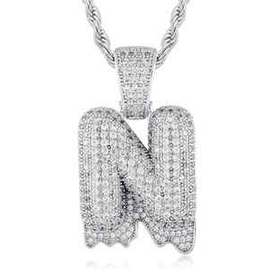 Bijoux de mode Hip Hop pendentif lettre personnalisée pendentif en argent 925 diamant cultivé en laboratoire pendentif glacé pour hommes et femmes - Product Image 5