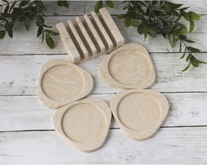 Handmade Premium <b>Oval</b> Shape Wood Coaster <b>for</b> Tabletop Protection Round Wooden Coaster <b>for</b> Drinks - Product Image 3