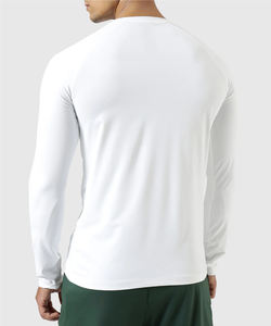 Hombres Gimnasio Compresión Capa base Top Manga larga Secado rápido Deporte Personalizado Hombres Gimnasio Manga larga Camisas de compresión en blanco - Product Image 4