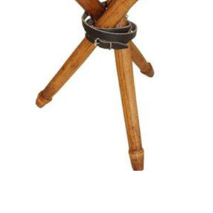 เก้าอี้ไม้หนังพับได้สำหรับตั้งแคมปหนังขาตั้งกล้องแบบปรับได้เก้าอี้ไม้สำหรับกลางแจ้งทำจากหนัง - Product Image 2