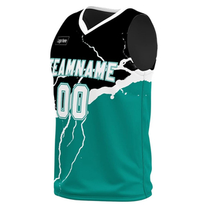 Tenue de basketball personnalisée pour adulte – Nouveau design respirant à séchage rapide – Ensemble maillot sans manches unisexe avec techniques de lavage - Product Image 5