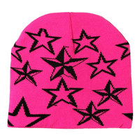 Venta al por mayor personalizada Jacquard Knit Beanies Logotipo personalizado Adulto Algodón/Lana Toque Sombreros Bonnet Y2K Unisex Carácter Transpirable