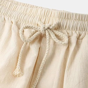 Cotton <b>Linen</b> Men Outfit Set Summer Casual Loose Single Breasted Men's <b>Shirt</b> <b>Shorts</b> 2 Pcs Sets Solid Beach Wear <b>Short</b> <b>Sleeve</b> Suit - Product Image 5