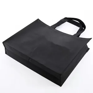 Borsa per la spesa riutilizzabile amichevole borsa per la spesa in tessuto non tessuto riciclato in pp laminato con logo stampato personalizzato