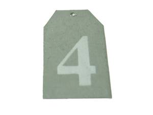 Numéros suspendus décoratifs 1TO4 ornements entrepôt en vrac personnalisable coeur gris avec des blancs de cuivre Antique ornement de noël - Product Image 6