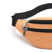Tas Selempang Desain Kustom Ramah Lingkungan, Ringan, Tahan Lama, Kualitas Tinggi Grosir, Tas Pinggang Siap Pakai untuk Perjalanan, Terlaris, Dilengkapi Resleting