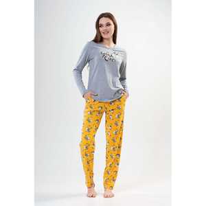 Conjunto de Pijama de Manga Larga con Cuello Redondo y Bolsillo Ovalado para Mujer, Ropa Cómoda para Mujer - Product Image 3