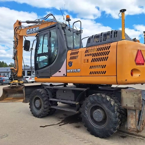 Excavadoras Hidráulicas de Ruedas Usadas CASE WX210E, de Cuatro Ruedas, de 30 y 20 Toneladas, Componentes de Excavadora de 10 Toneladas, PLC de Operación, en Venta - Product Image 1