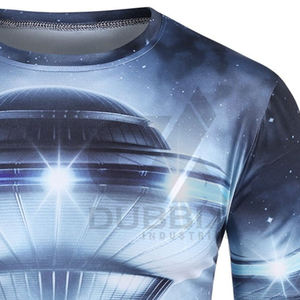 Oem sublimación en blanco poliéster camisetas 3D impreso tinte completo camisetas personalizadas sublimación Ringer camisetas - Product Image 4