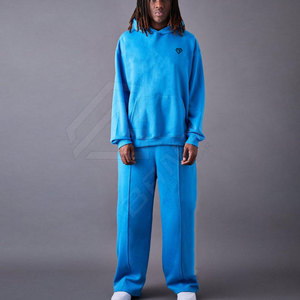 Conjunto de Sudadera con Capucha y Pantalones Deportivos Casuales de Verano, Ecológicos, Ligeros, Transpirables, de Secado Rápido, Corte Regular, de Algodón, Estilo Deportivo, Personalizado OEM - Product Image 1