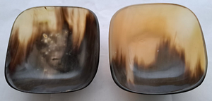 Plat à salade en corne de bœuf polie de qualité supérieure, finition naturelle, décoration de table à manger, plat à fruits secs - Product Image 3