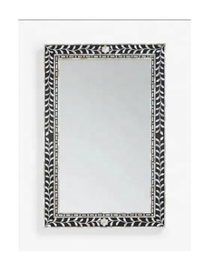 Indian Traditional Animal Style Bone Inlay Handmade Durable Mirror <b>Frame</b> Living Decorative Wall Mirror Bathroom Mirror - Product Image 3